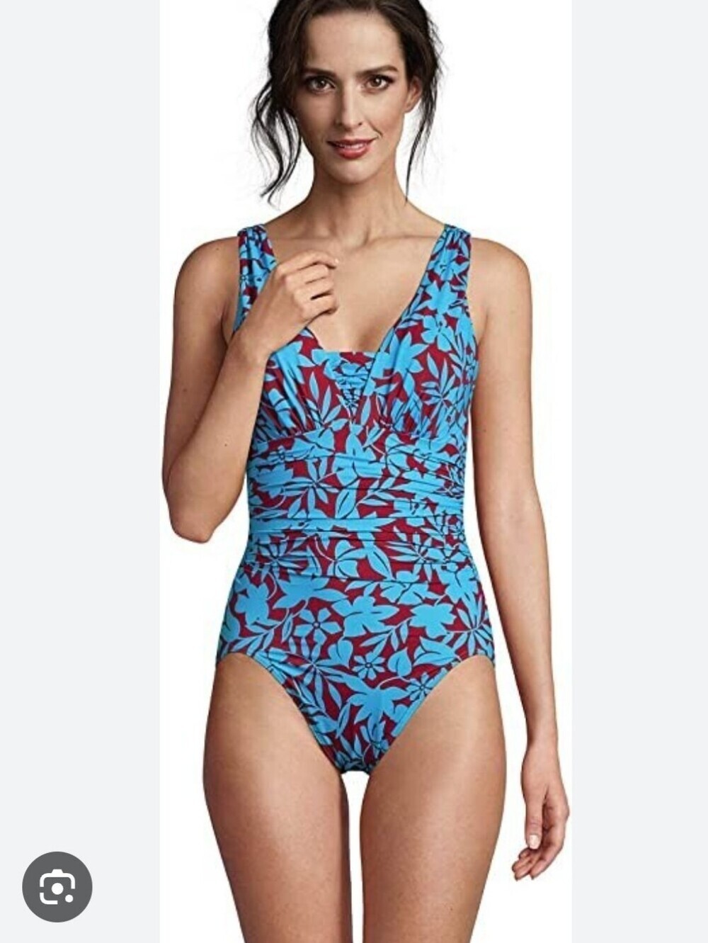 NWT Land's End Women Slender Grecian One Piece Bathing Suit Size 10P